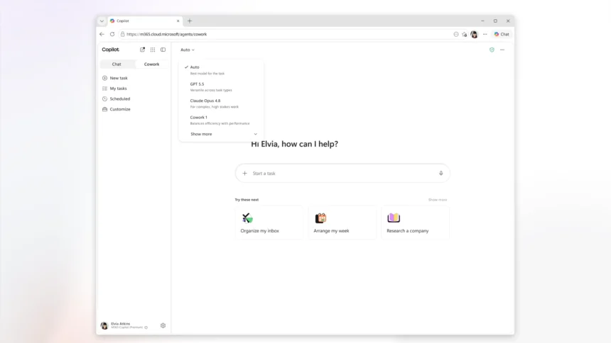 Microsoft anunció la disponibilidad general de Copilot Cowork