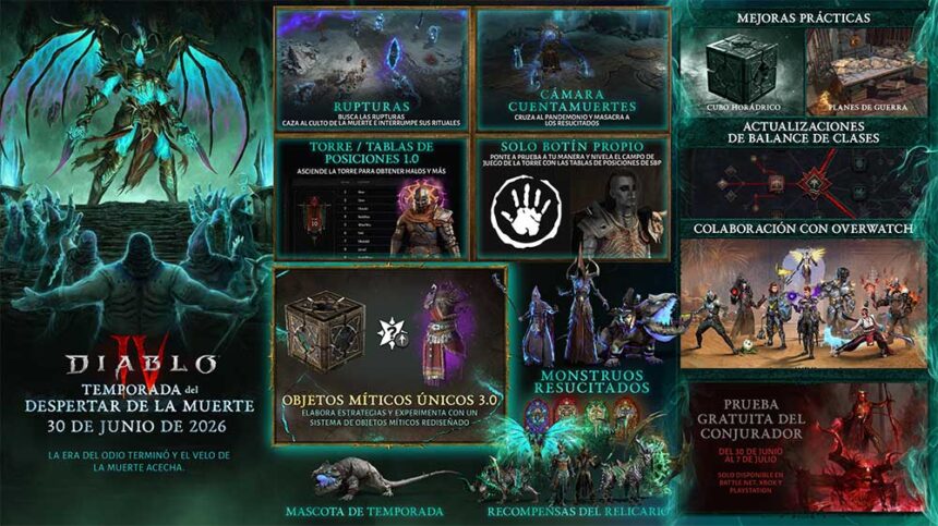 Ya está disponible Diablo IV Temporada del Despertar de la Muerte