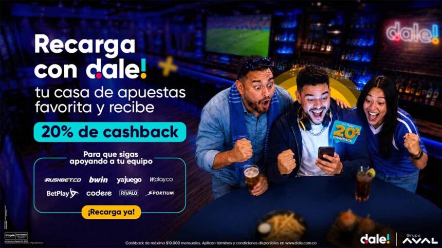 dale! habilita la recarga a casas de apuestas deportivas