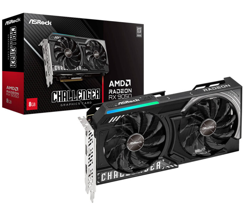 ASRock lanza la tarjeta gráfica Radeon RX 9050 Challenger de 8 GB