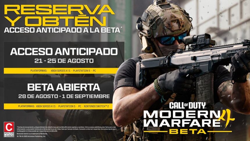 Call of Duty: Modern Warfare 4 revela las fechas de la Beta