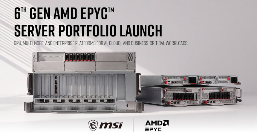 MSI lanza su gama de servidores AMD EPYC de sexta generación