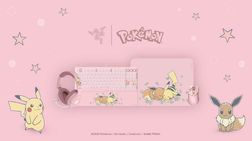 Razer anuncia colección de periféricos inspirada en Pikachu e Eevee