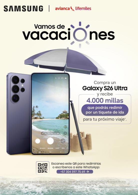Samsung y LifeMiles anuncian campaña por compras de serie Galaxy S26