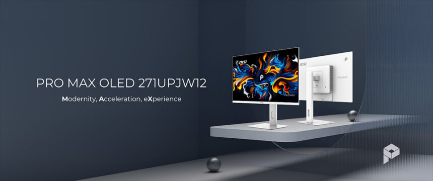 MSI anunció el monitor PRO MAX OLED 271UPJW12