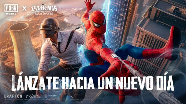 PUBG MOBILE lanzó colaboración con Spider-Man: Un Nuevo Día