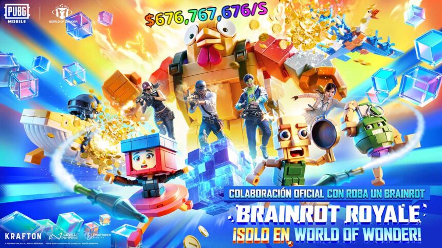 PUBG MOBILE y Do Big Studios llevan Brainrot Royale a World of Wonder