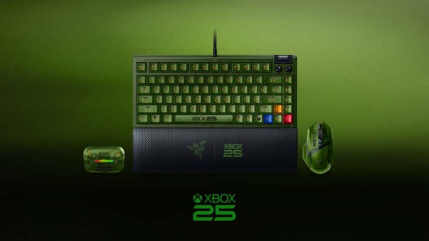 Razer anuncia la colección XBOX 25 Anniversary