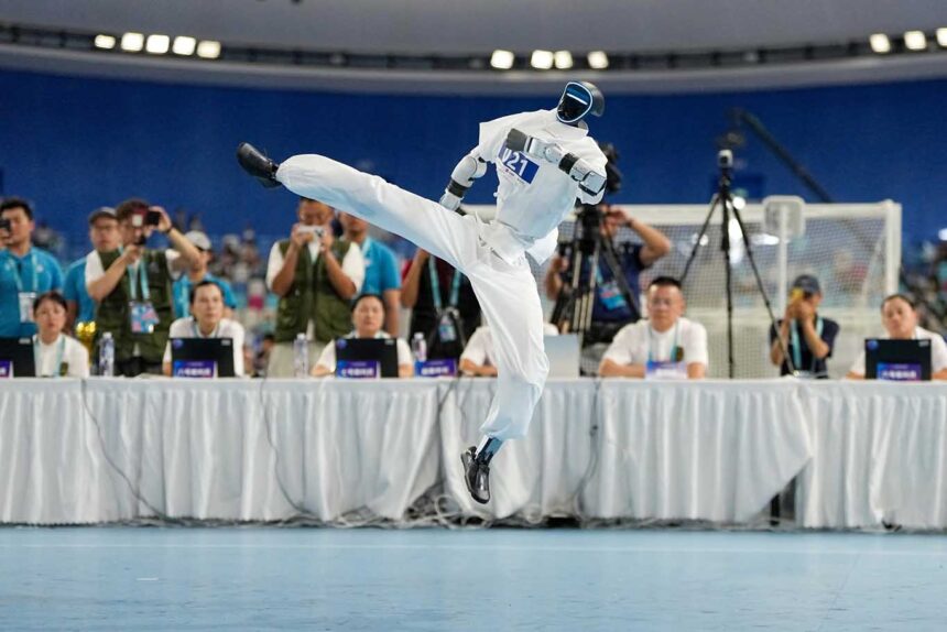 Huawei desplegó redes 5G en los Juegos Mundiales de Robots Humanoides