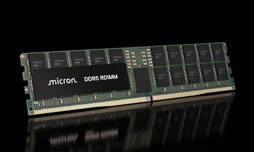 Micron desarrolla una memoria RDIMM DDR5 para servidores de 512 GB