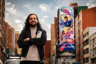 OPPO presentó en Bogotá un mural que celebra el poder de cada momento