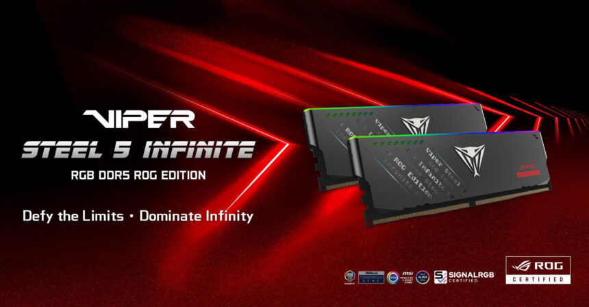 Patriot lanza la memoria Viper Steel 5 Infinite ROG Edition