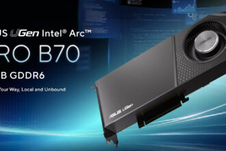 ASUS lanza su primera tarjeta Intel Arc balo la marca UGen AI