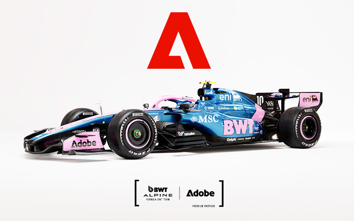 Adobe anuncia alianza global con BWT Alpine Formula One Team