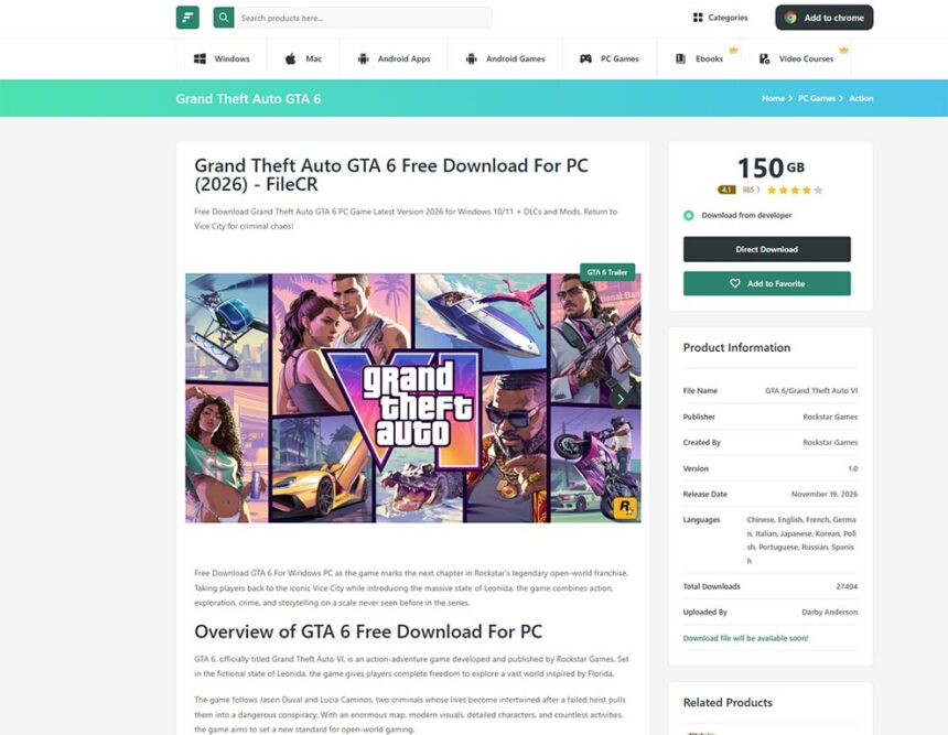 Avast detecta más de 200 dominios vinculados a estafas de GTA 6