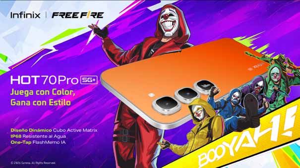 Infinix HOT 70 Pro 5G llega a Colombia en exclusiva con Alkosto y Ktronix