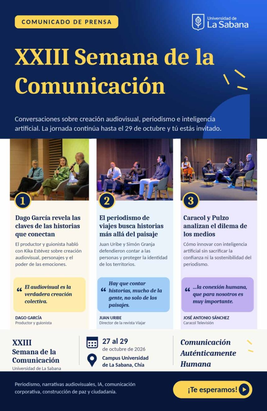La XXIII Semana de la Comunicación de la Universidad de La Sabana ya inició